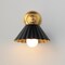 Maxim Lighting Primrose 1-Light Wall Sconce, Black/Gold Leaf 18051BKGL - alternate 2